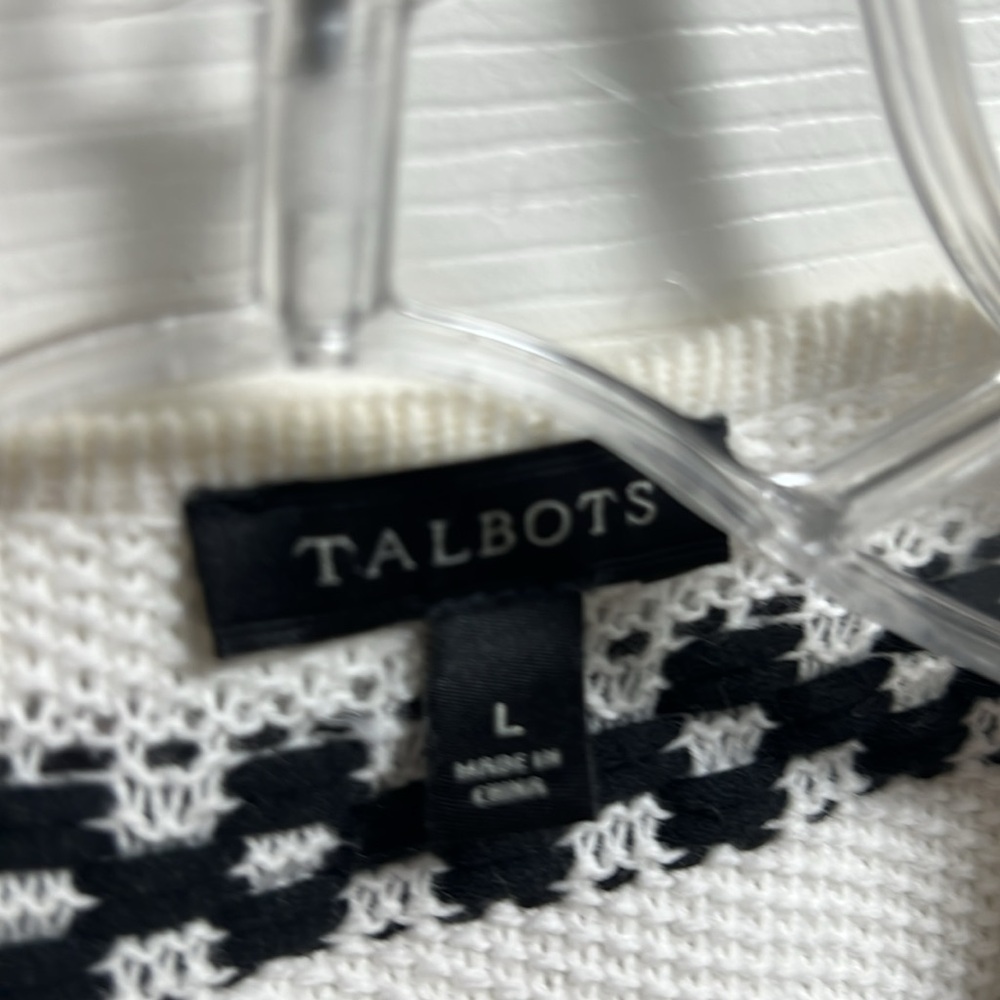 Talbots Size Large Open Textured Cardigan - image 2